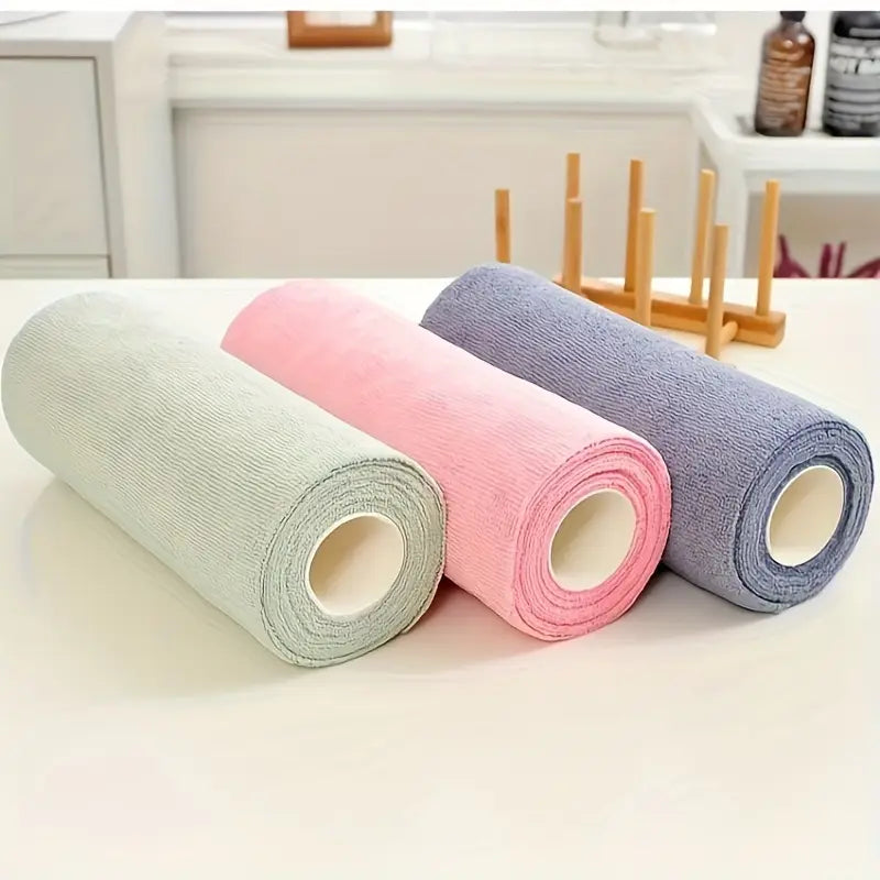 Reusable Microfiber Kitchen Towel Roll (20 Sheets)