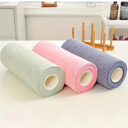 Reusable Microfiber Kitchen Towel Roll (20 Sheets)