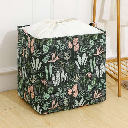 Extra Large 100L Laundry Storage Basket with Drawstring Cover