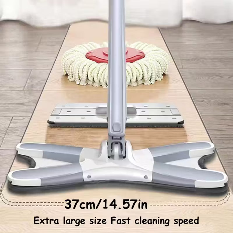 Microfiber X-Shape Self-Wringing Mop