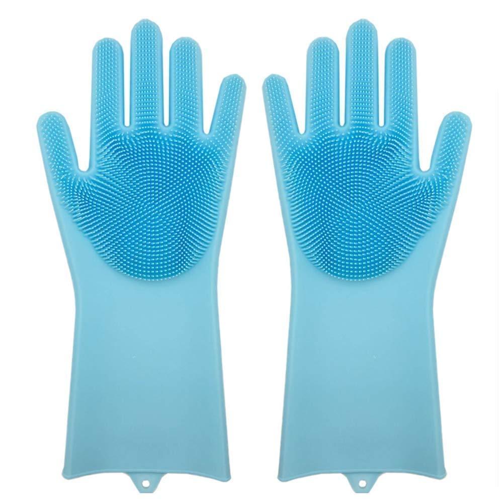 Magic Silicone Scrubbing Gloves for Dishwashing & Cleaning