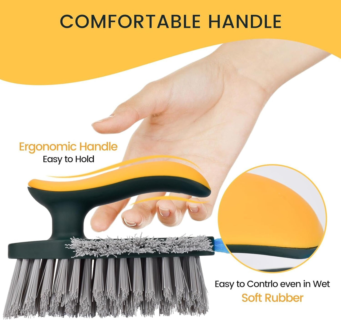 Multi-Functional Gap Cleaning Brush with V-Shape Bristles