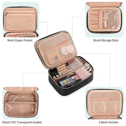 Multifunctional Travel Cosmetic Bag & Makeup Organizer with Portable Handle