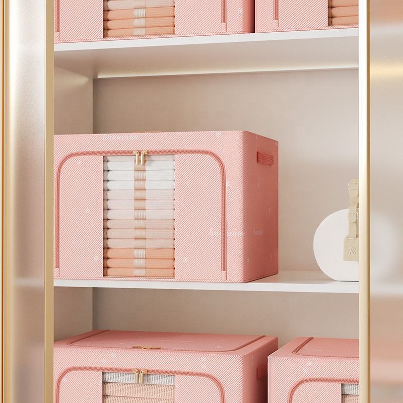 Premium Stackable Fabric Wardrobe Organiser with Front Window