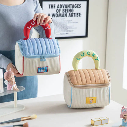 Portable Lucky Handle Makeup Storage Bag