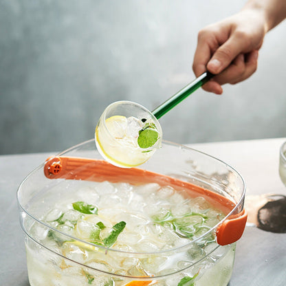 Heat Resistant High Borosilicate Glass Spoon