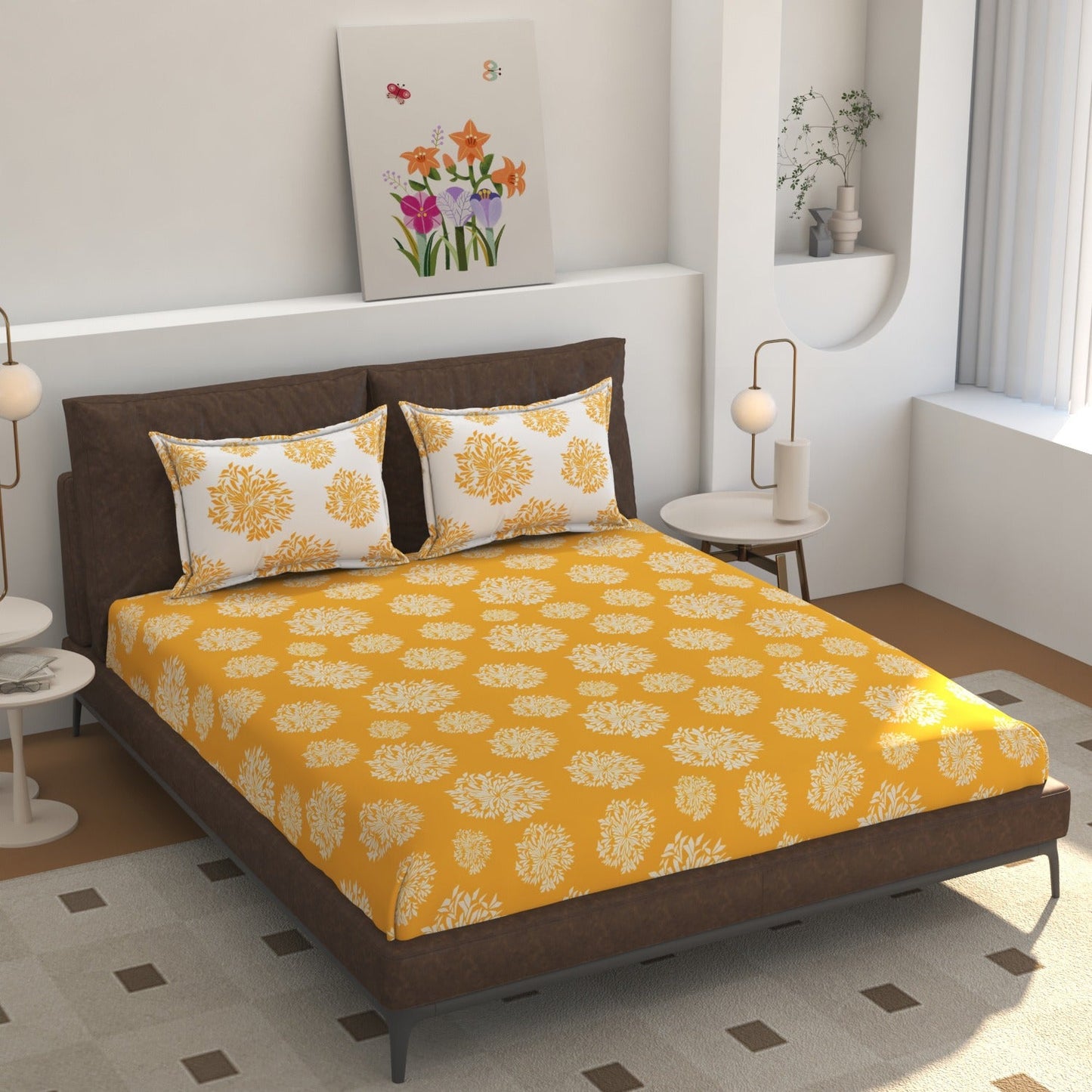 Washable & Soft Elastic Bedsheet for King Mattress