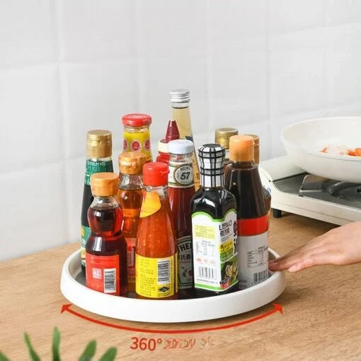 360° Rotating Organizer Tray for Kitchen, Pantry & Bathroom